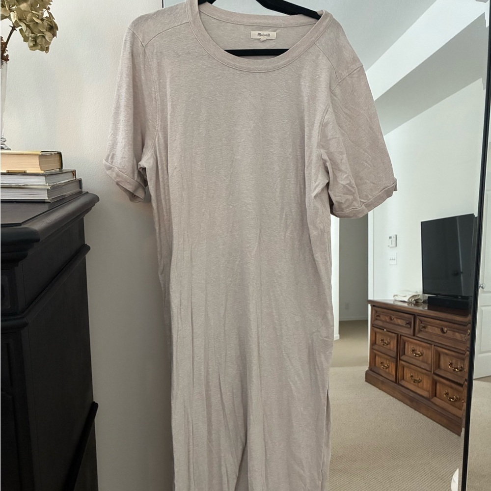 Madewell Beige Crew Neck Top